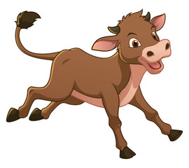 Little Cow Cartoon Animal Illustration