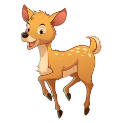 Little Deer Cartoon Animal Illustration