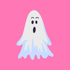 ghost silhouette isolated vector illustration. Element for halloween needs