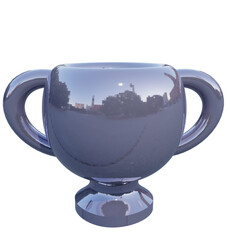 Silver trophy 3D Illustration