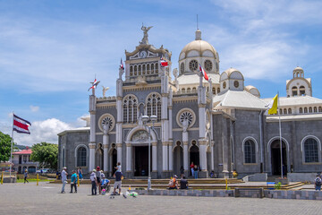 Basílica de la Señora de los Angeles en la histórica ciudad de Cartago de Costa Rica