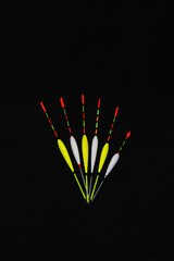 Fishing float isolated on white background. Closeup of fishing float isolated over white. Fishing concept.