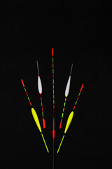 Fishing float isolated on white background. Closeup of fishing float isolated over white. Fishing concept.