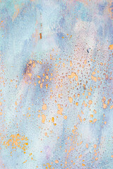 worn paint, close-up view