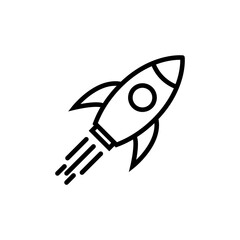 rocket isolated on white