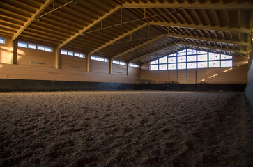 empty horse arena