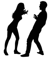 Couple fight