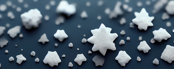 snowflakes abstract christmas