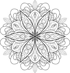 Mandalas for coloring book color pages.Anti-stress coloring book page for adults.
