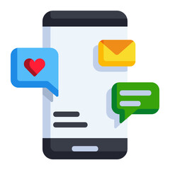 social media flat icon