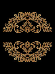 Classic engraved design with luxurious engraving