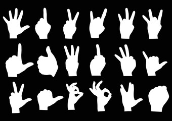 hand gestures set
