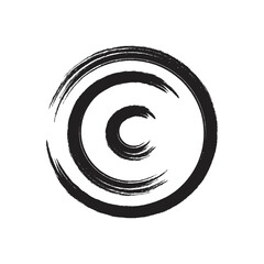 Letter C Handrawn Circular
