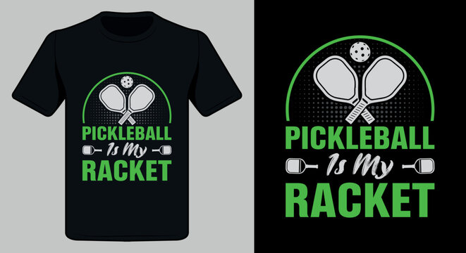 pickleball t-shirt design vector download