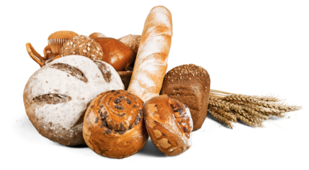 Fresh homemade bread loaves, close-up