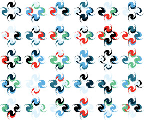 Seamless vector pattern design. Modern art and background design. Abstract element design. Textile and fabric pattern design. 