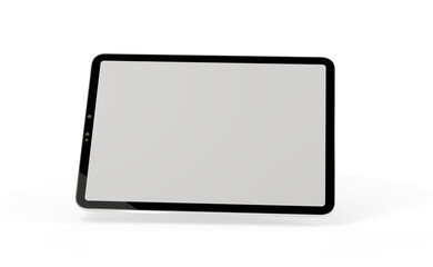 tablet pc - Modern black tablet computer isolated on white background.