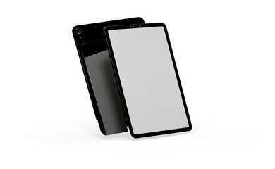 Fototapeta na wymiar Photo White tablet, isolated on 3d background