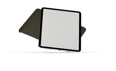 Photo White tablet, isolated on 3d background