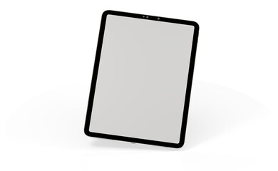 Tablet pc  computer with blank screen 3d