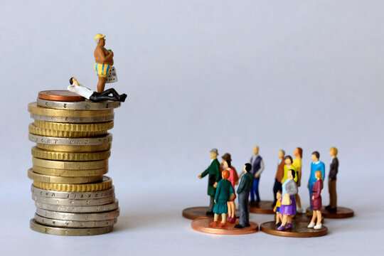 Abstract image of economic inequality