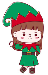 Elves Cute Girl cartoon character