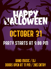 ilustration vector. halloween poster. background october party 
