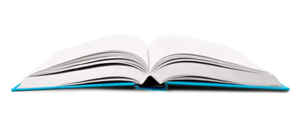 Opened book on white background.Opened book on white background.