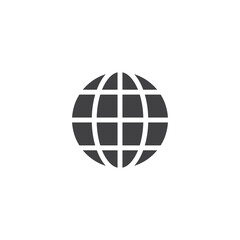 Globe Icon Design Vector Template Illustration