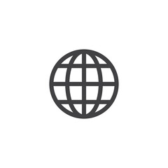 Globe Icon Design Vector Template Illustration