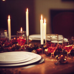 candles on the table