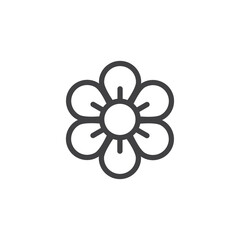 Flower Icon Design Vector Template Illustration