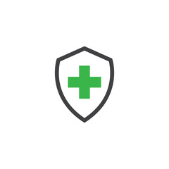 Shield Protect Icon Design Vector Template Illustration