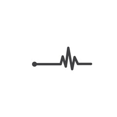 Heartbeat Icon Design Vector Template Illustration