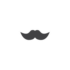 Mustache Icon Design Vector Template Illustration