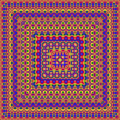 3d effect - abstract square geometric pattern 