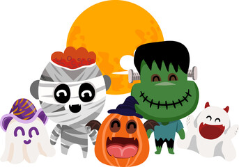 Happy halloween day	elements PNG