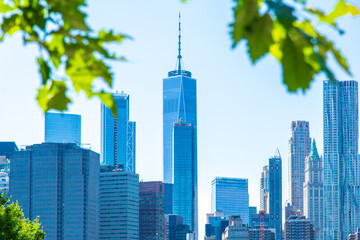 Partial view of One World Trade Center