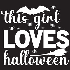 this girl loves halloween