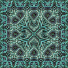 3d effect - abstract kaleIdoscopic geometric fractal pattern 