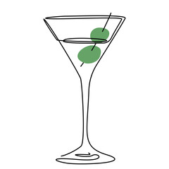 Acohol, martini, glass