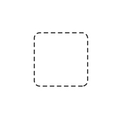 Scissor and coupon, cut template and dashed line