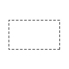 Scissor and coupon, cut template and dashed line