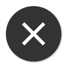 Cancel mark icon. False sign.No symbol