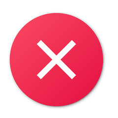 Fototapeta premium Cancel mark icon. False sign.No symbol