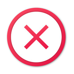 Fototapeta premium Cancel mark icon. False sign.No symbol
