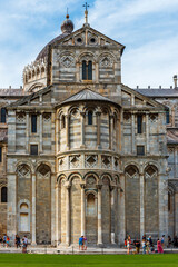 Fototapeta na wymiar Pisa´s cathedral exterior facade
