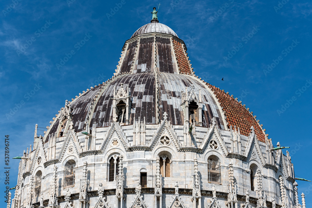 Wall mural Close-up on dome of catholic basilica in Pisa