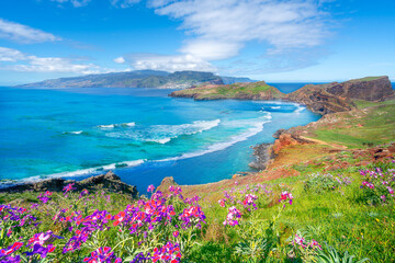 Obraz premium Landscape with Ponta de Sao Lourenco, Madeira islands, Portugal
