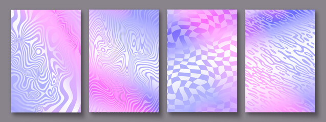 Modern Elegant Banners Design with Gradient. Luxury Background with Abstract Fluid Swirl Pattern in Pearl Color. Vector Template for Menu, Invitation, Brochure, Banner, Flyer Layout and Presentation